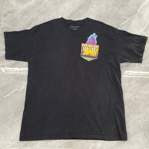 Men’s Empyre Pocket Short Sleeve Shirt With Wolf And Desert Design XL